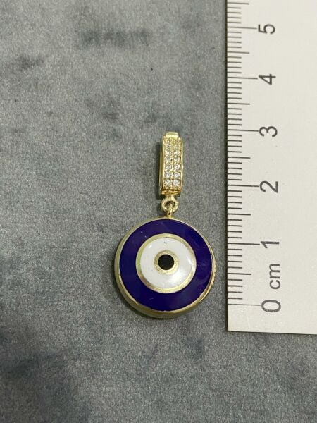 Büyük Boy Göz Charm Altın Kolye Ucu