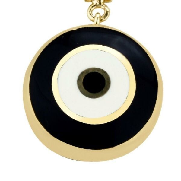 Büyük Boy Göz Charm Altın Kolye Ucu