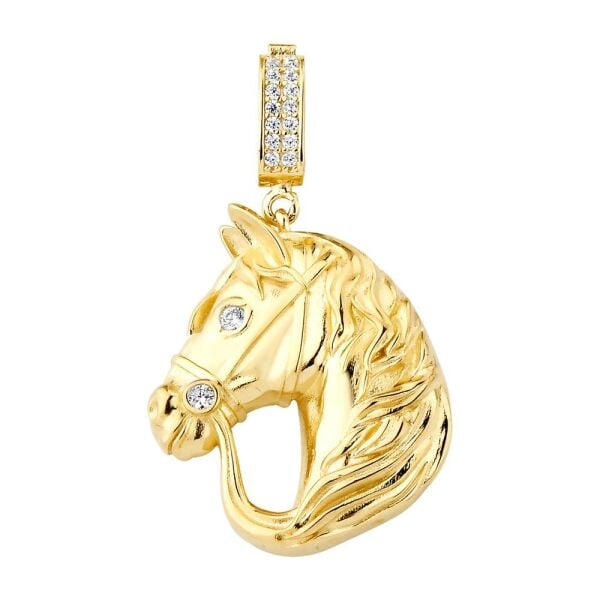 At Charm Altın Kolye Ucu