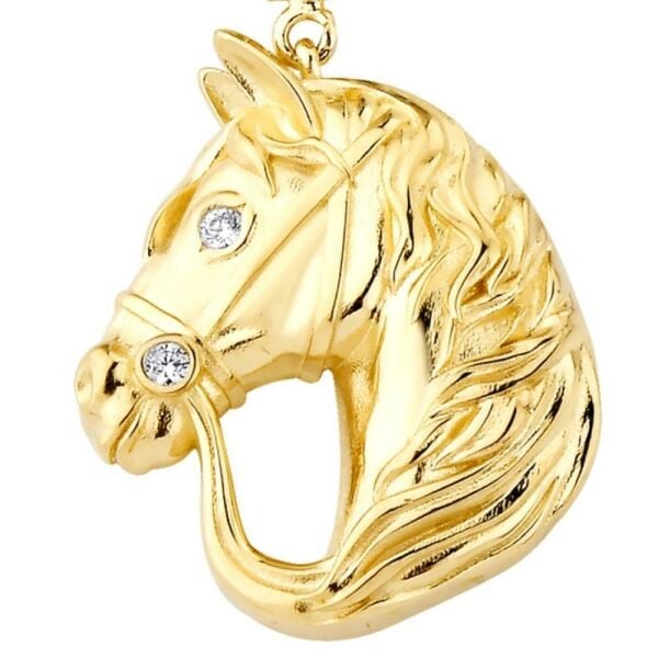 At Charm Altın Kolye Ucu